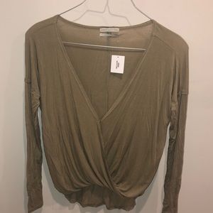 Moss Surplice Top
